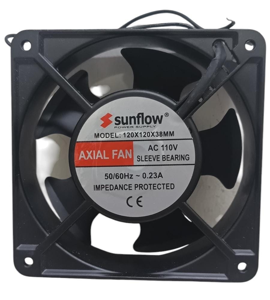 Ventilador 110V 0.23A 120x120x38mm metálico
