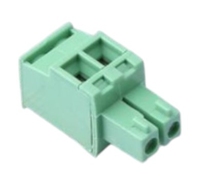 Bornera desarmable de 2 pines con separacion de 3.81mm