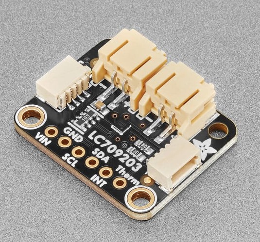 Adafruit LC709203F LiPoly / LiIon Medidor de combustible y monitor de batería - STEMMA JST PH & QT / Qwiic