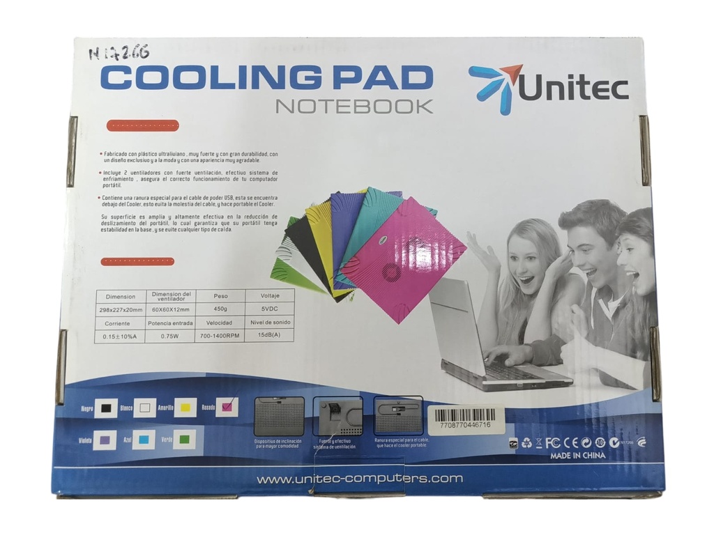 Base refrigerante para portatil Unitec