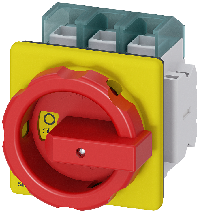 Interruptor-seccionador 3LD, Pulsador de parada de emergencia, 3 polos - SIEMENS