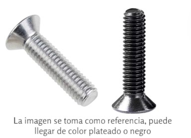 Tornillo en acero 304 cabeza plana M2 x 5mm