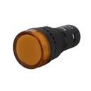 Indicador luminoso amarillo 16mm 24V
