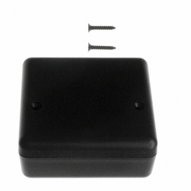 Caja Plástica Negra 66.5x66.0x27.9mm