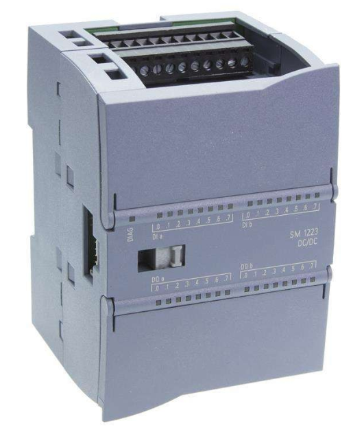 SIMATIC S7-1200, E/S digital SM 1223, 16 DI/16 DO, 16 DI 24 V CC, Sink/Source, 16 DO, transistor 0,5 A