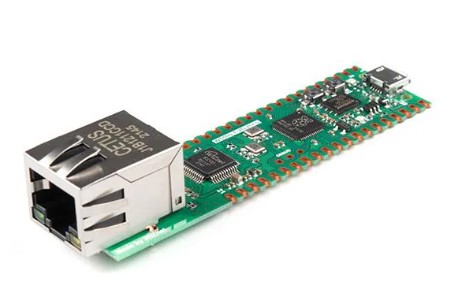 Placa de evaluación de microcontrolador basada en Raspberry Pi RP2040 y el controlador TCP/IP W5500