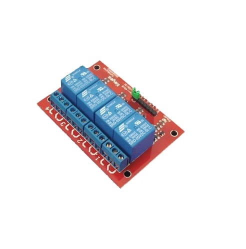 Tarjeta con 4 relevos de 12V