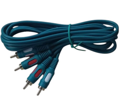 CABLE 2X2 RCA VERDE 3.6MT 