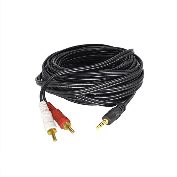 Cable de audio 2x1, 12mts