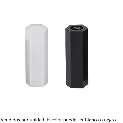 Separador plástico H/H M4*6mm (unidad)