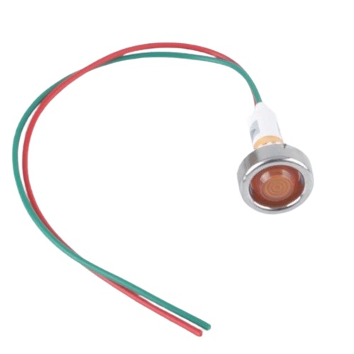 [IND-LED-10MM-AM] Luz indicadora LED de 10mm, 12V. Amarilla