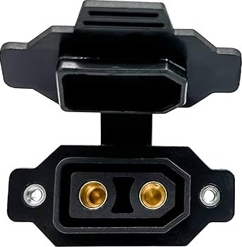 Conector XT90 hembra con cubierta. Negro