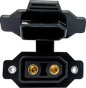 Conector XT90 hembra con cubierta. Negro