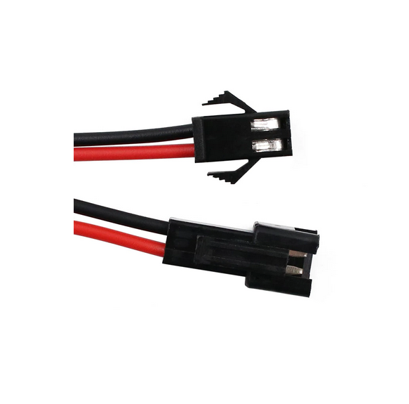 Kit Conectores JST 2P Macho-Hembra Rojo-Negro