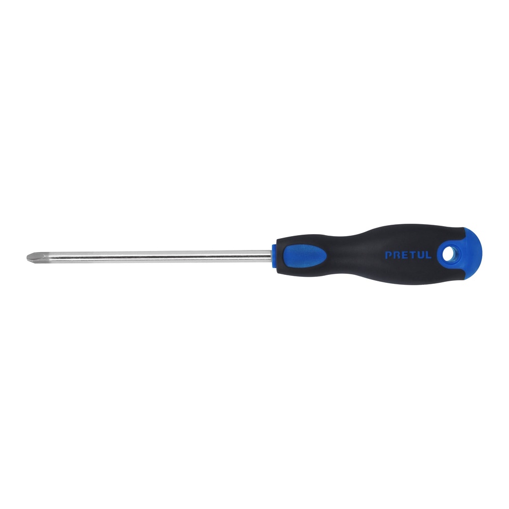 Destornillador de cruz 5/16" x 6" mango Comfort Grip, PRETUL