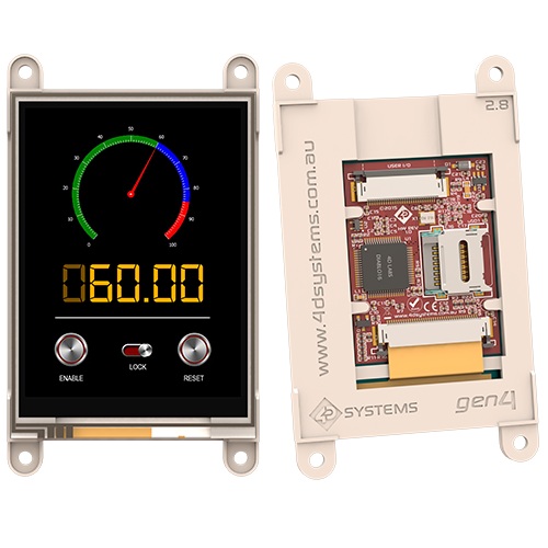 Display LCD 3.2" Resistivo 4D Systems Gen4