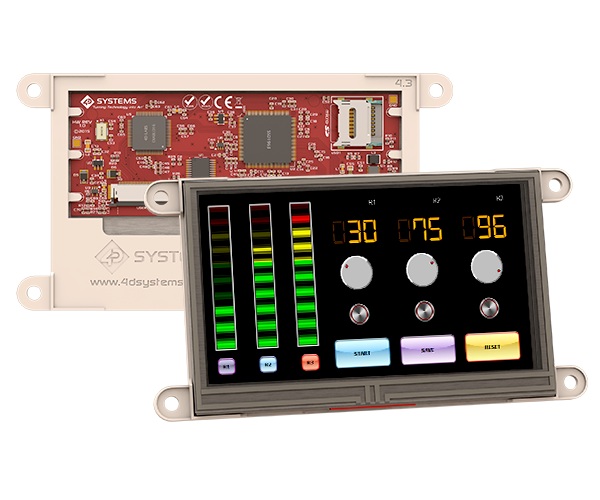 Display LCD 4.3" Resistivo 4D Systems Gen4
