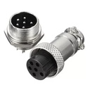 Conectores  6 pines M/H GX16