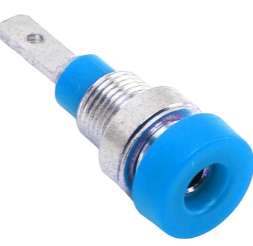 Jack banana de 2mm Azul