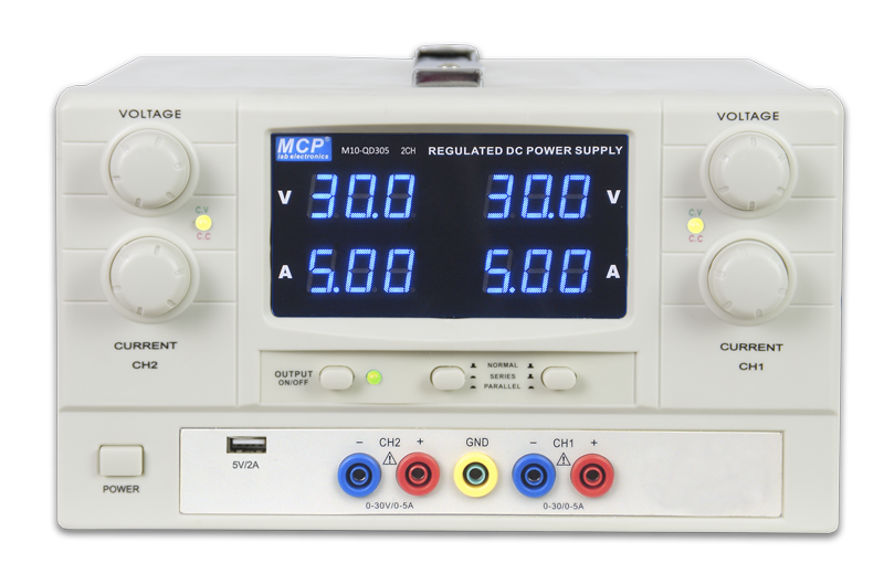 Fuente variable doble regulada 0-30V 0-5A
