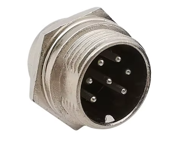 Conector circular macho de 7  pines para micrófono