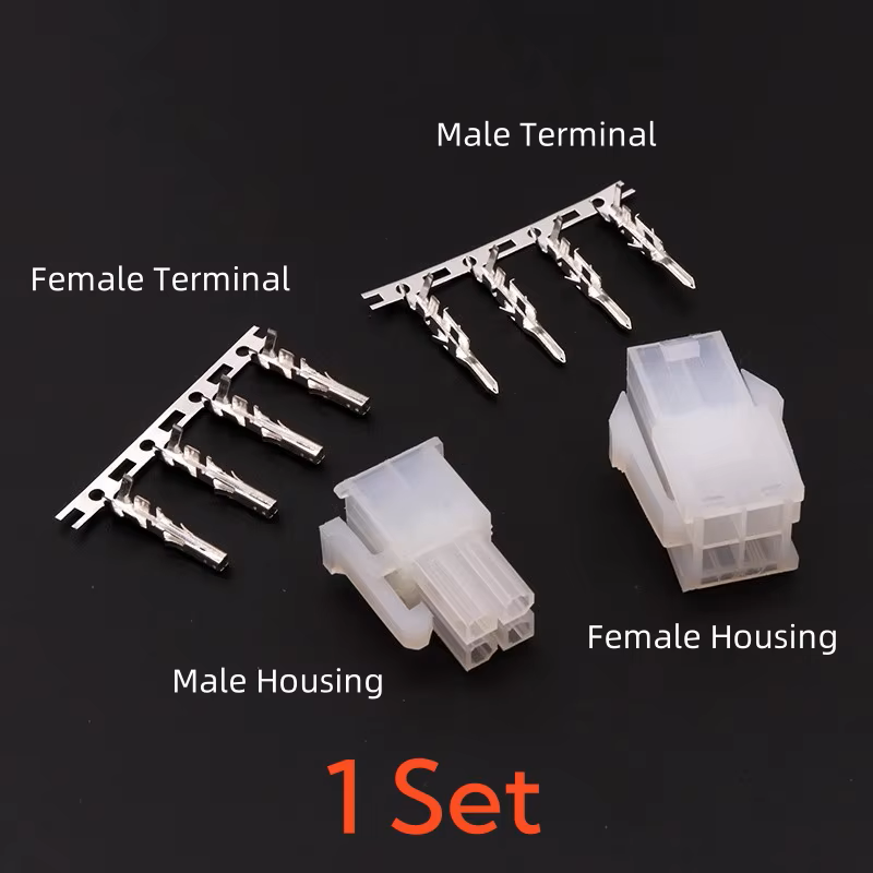 Conector MOLEX aéreo MX4.3mm 4 Pines 2x2 hileras