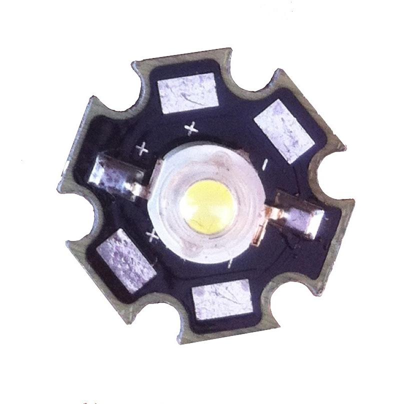 LED de potencia 1W blanco con base