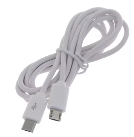 Cable micro USB a micro USB 2.0. Blanco, 1m