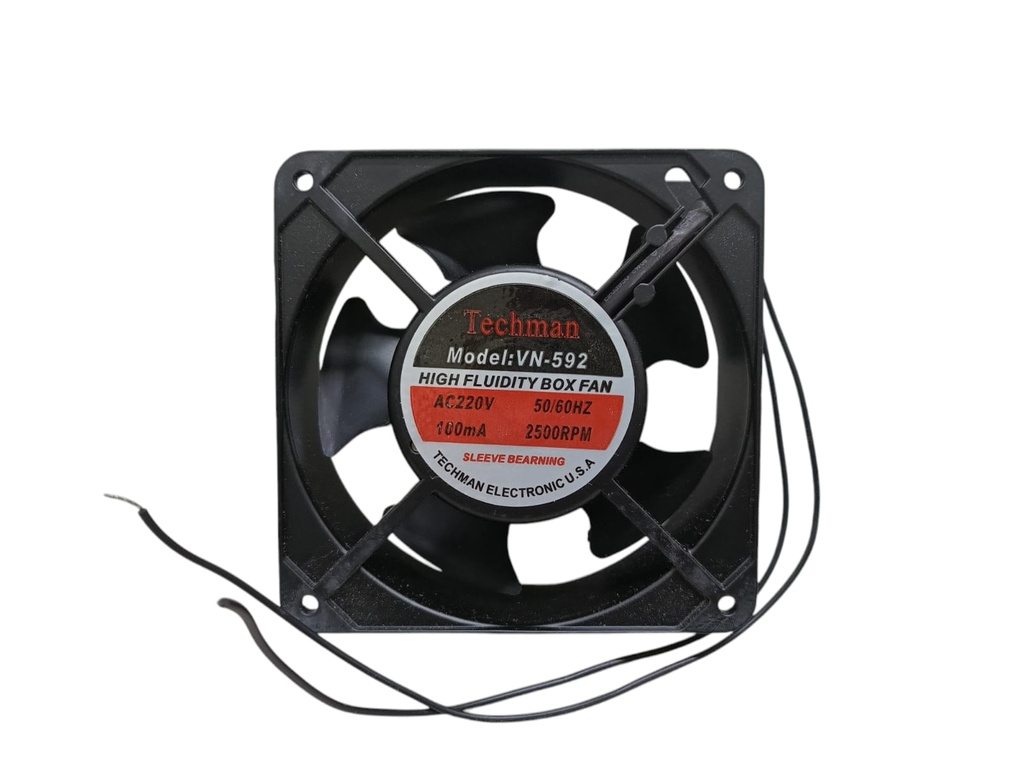 Ventilador metálico 120X120X38mm 220V 5 ASPAS