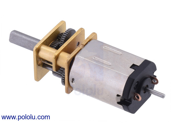 Motorreductor micro metálico 5:1 HPCB 12V con eje de motor extendido