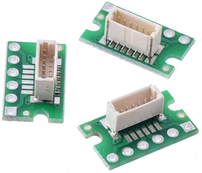 Conexión para conector estilo JST SH, entrada superior macho de 6 pines (paquete de 3, no probado)