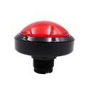 Botón pulsador convexo arcade rojo. 60mm