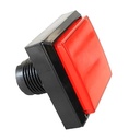 Botón pulsador cuadrado arcade con LED. Rojo 51mm