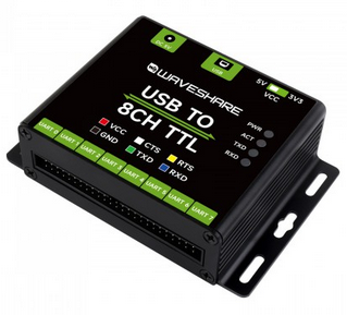 Convertidor Industrial USB a TTL de 8 canales, USB a UART, circuitos de protección múltiple, soporte de sistemas múltiples, adaptador USB a TTL