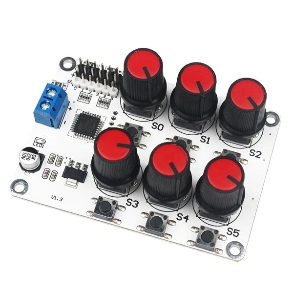 [DRIVER-SERVO-6CH-BRAZO] Probador de servo digital de 6 canales