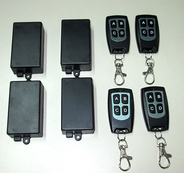 Módulo Receptor RF de 4 CH 12V 4 CONT