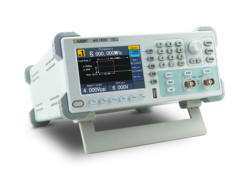 Generador de formas de onda OWON AG2052F. 50MHz, 2 canales, 14 bits