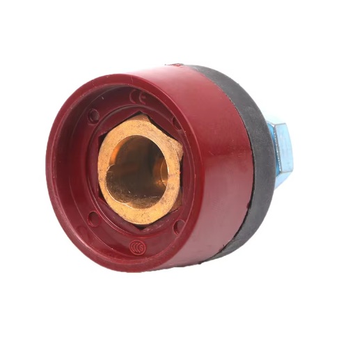 Conector de alta corriente para máquina de soldadura. DKJ10-25 hembra roja