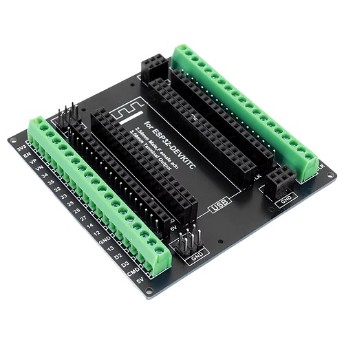 Placa de expansión I/O para ESP32. 3 tipos de salida. 38 pines