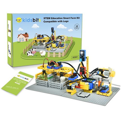 Kit Granja Inteligente STEAM de Kidsbits. Compatible con Lego