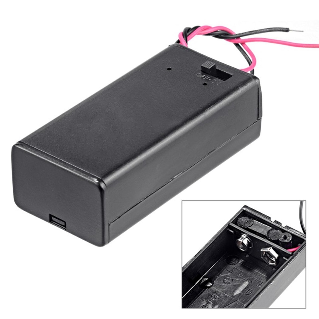 Portapila 9V con Switch