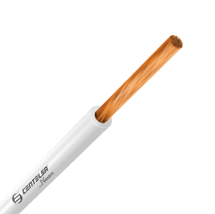 Cable Vehicular-Iluminación AWG-AWM 10. 201641R1BL. Color Blanco x metro