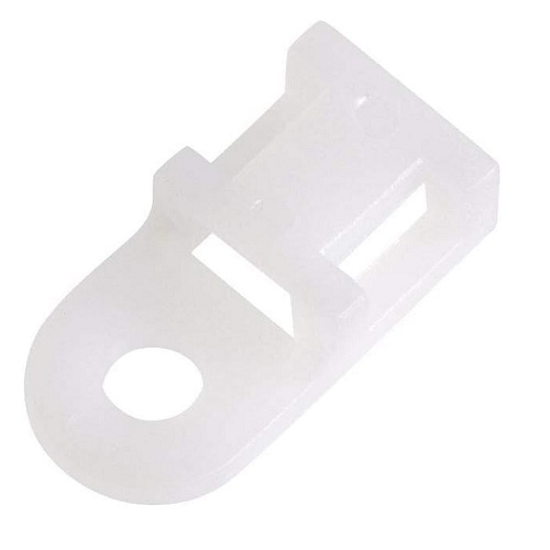 [HC-0-4MM-W] Base para cintas de amarre HC-0. 4mm. Blanco
