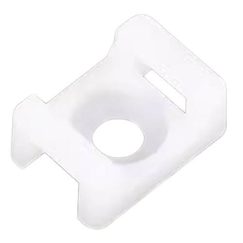 Base para cintas de amarre HC-2. 6mm. Blanco