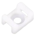 Base para cintas de amarre HC-2S. 5mm. Blanco