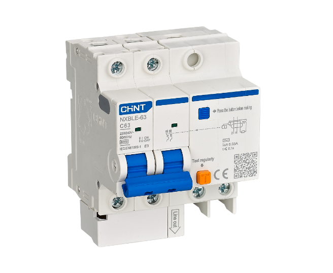 Disyuntor de Corriente Residual NXBLE-63 2pin 40A CHINT