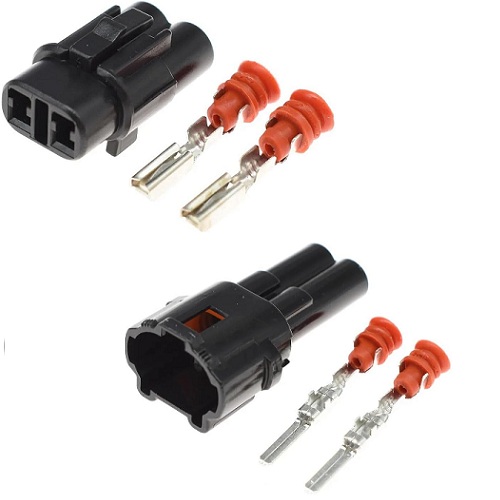 Conector vehicular impermeable M/H de 2 pines. DJ7026
