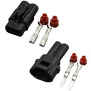Conector vehicular impermeable M/H de 2 pines. DJ7021