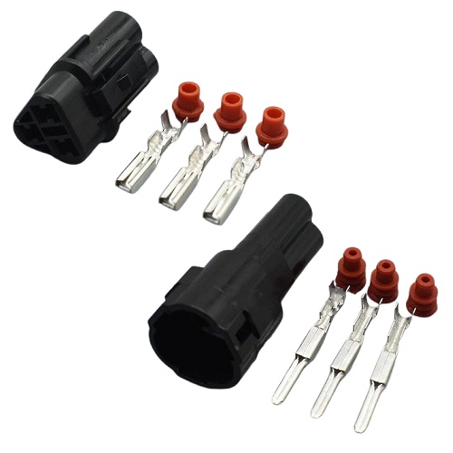 Conector vehicular impermeable M/H de 3 pines. DJ7031F