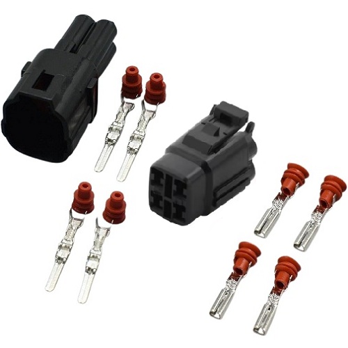 Conector vehicular impermeable M/H de 4 pines. DJ7043